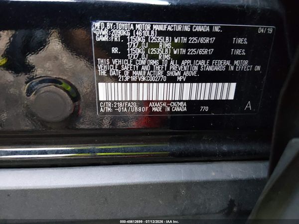 2019 TOYOTA RAV4 XLE