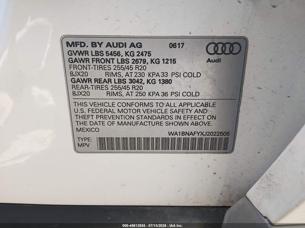 2018 AUDI Q5