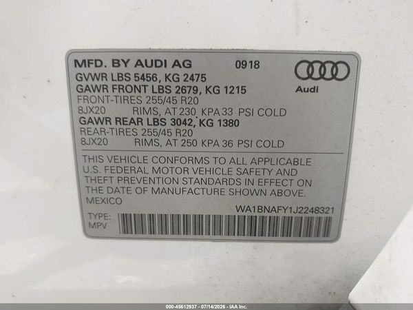 2018 AUDI Q5