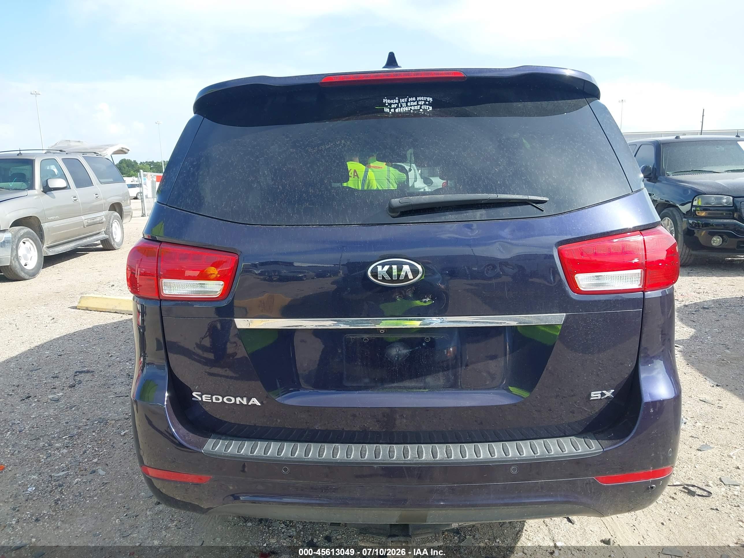 2018 KIA SEDONA SX