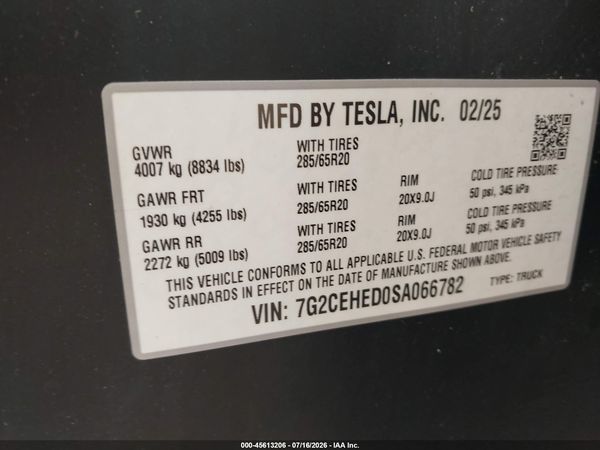 2025 TESLA CYBERTRUCK ALL-WHEEL DRIVE