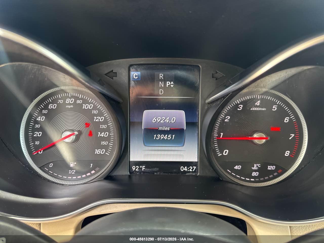 2017 MERCEDES-BENZ GLC 300 4MATIC