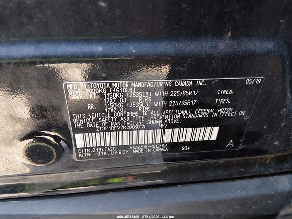 2019 TOYOTA RAV4 XLE