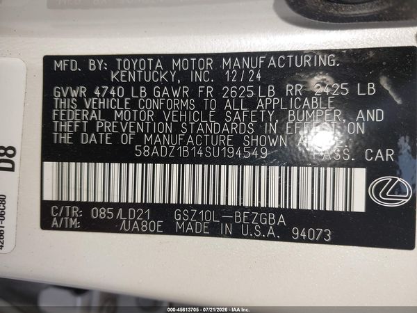 2025 LEXUS ES 350 350 Premium