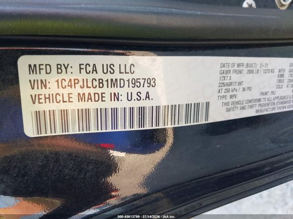 2021 JEEP CHEROKEE LATITUDE FWD