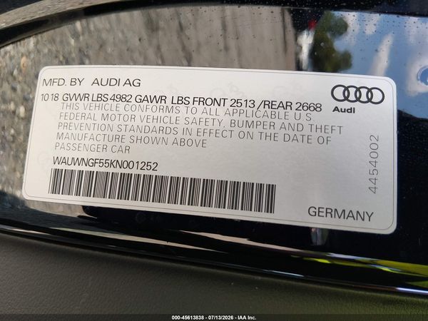 2019 AUDI A5 45 PREMIUM