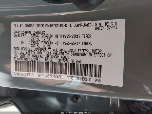 2023 TOYOTA TACOMA TRD SPORT