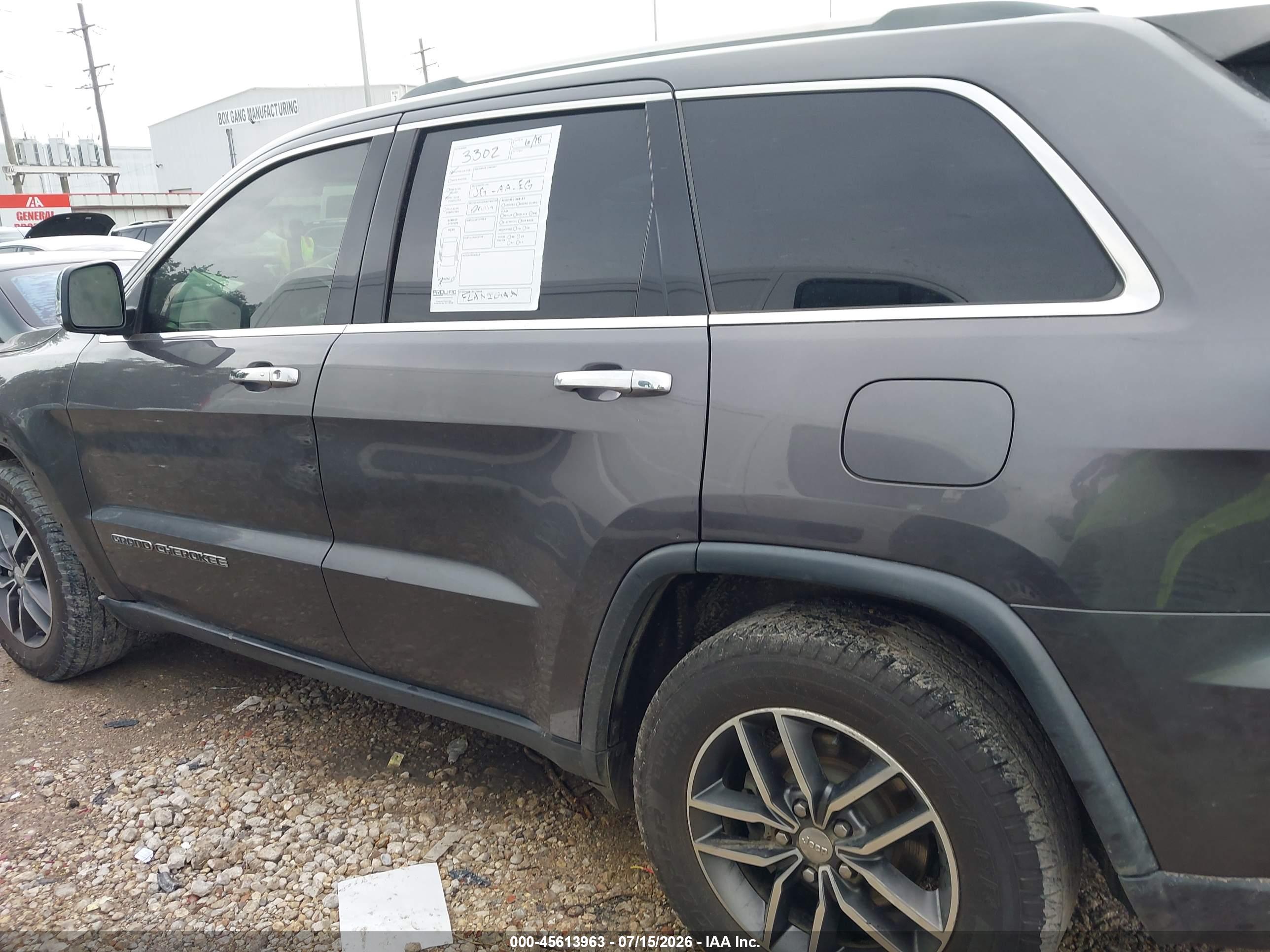 2018 JEEP GRAND CHEROKEE LIMITED 4X2