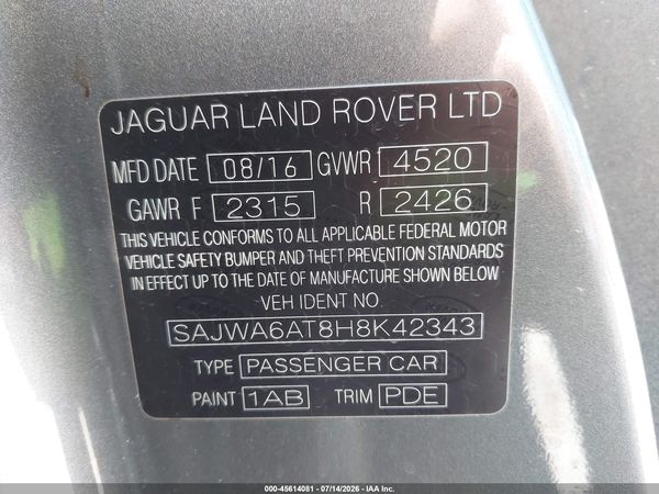 2017 JAGUAR F-TYPE PREMIUM