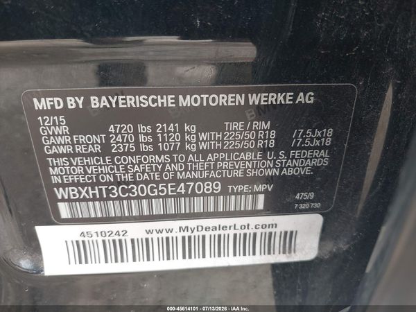 2016 BMW X1 XDRIVE28I
