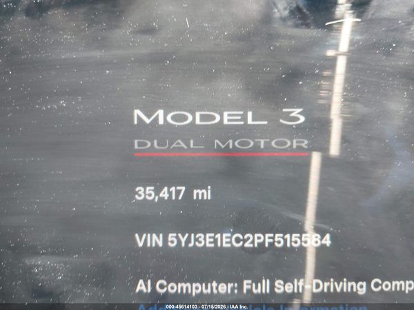 2023 TESLA MODEL 3