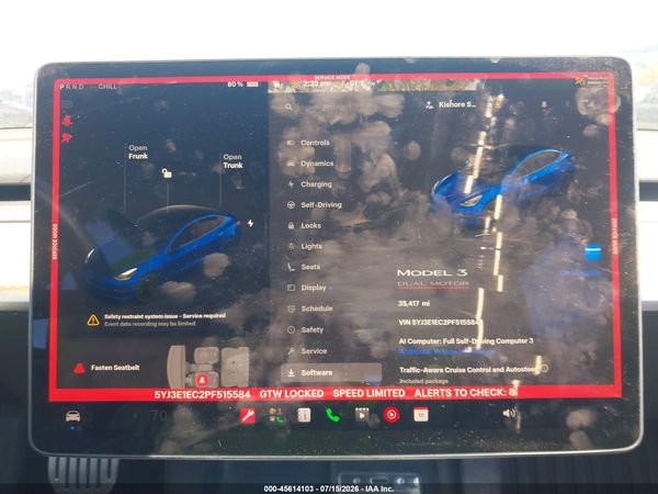 2023 TESLA MODEL 3
