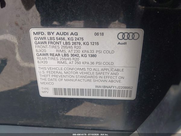 2018 AUDI Q5