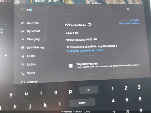 2023 TESLA MODEL 3 REAR-WHEEL DRIVE