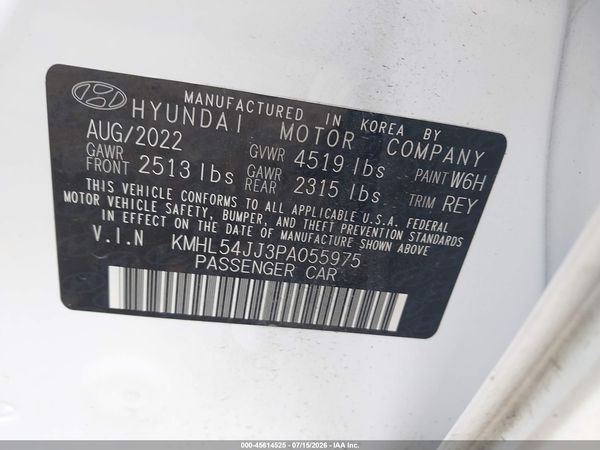 2023 HYUNDAI SONATA HYBRID LIMITED