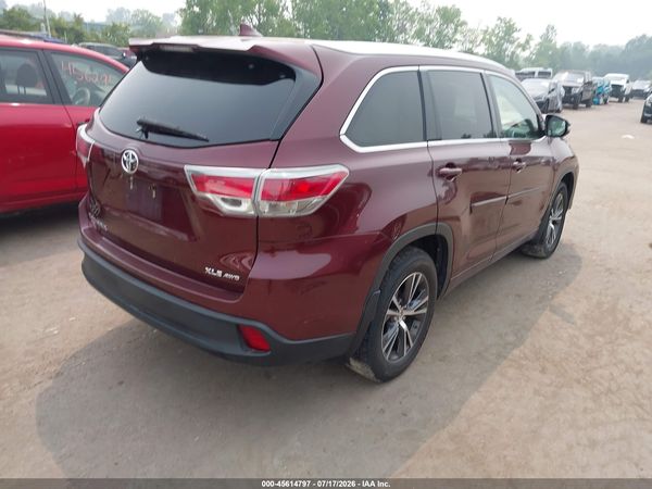 2016 TOYOTA HIGHLANDER XLE V6