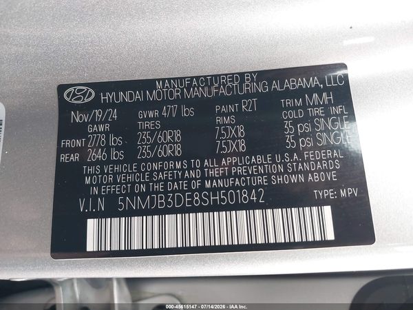 2025 HYUNDAI TUCSON SEL