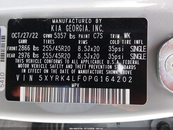 2023 KIA SORENTO SX