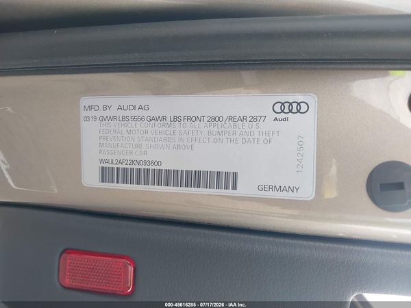 2019 AUDI A6 55 PREMIUM