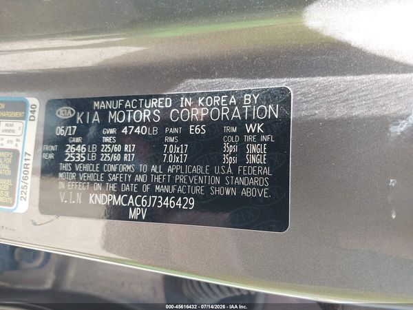 2018 KIA SPORTAGE LX