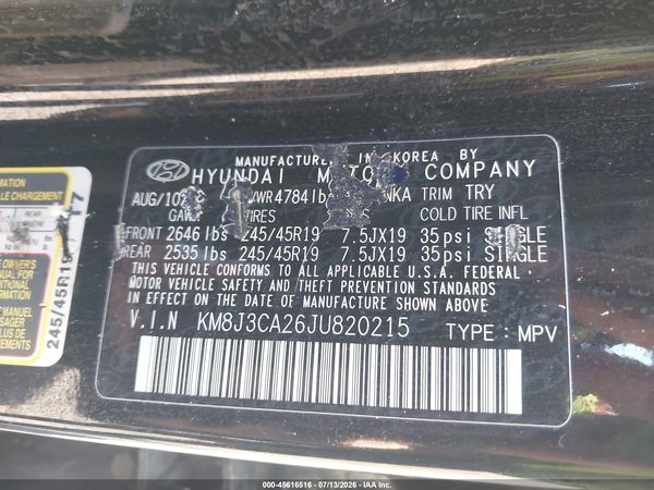 2018 HYUNDAI TUCSON LIMITED