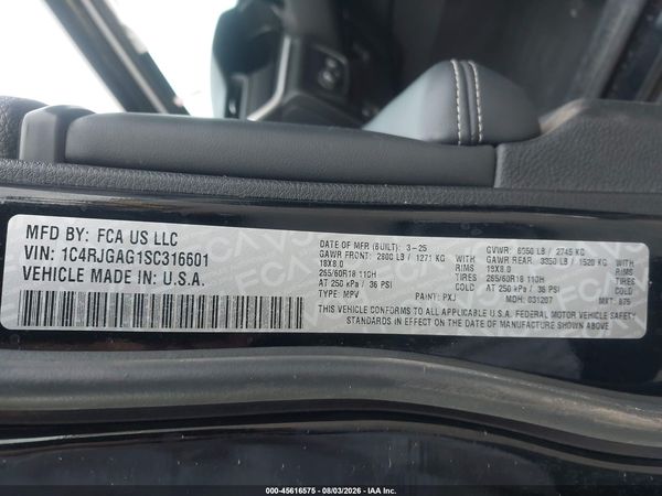 2025 JEEP GRAND CHEROKEE LAREDO X 4X2