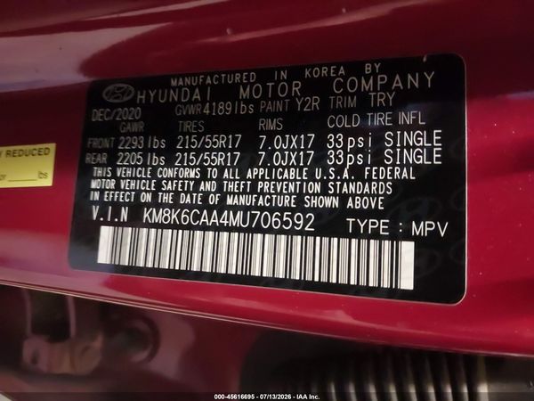 2021 HYUNDAI KONA SEL PLUS