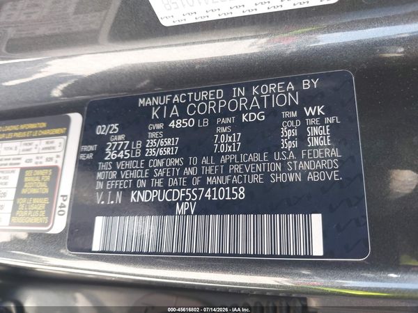 2025 KIA SPORTAGE LX
