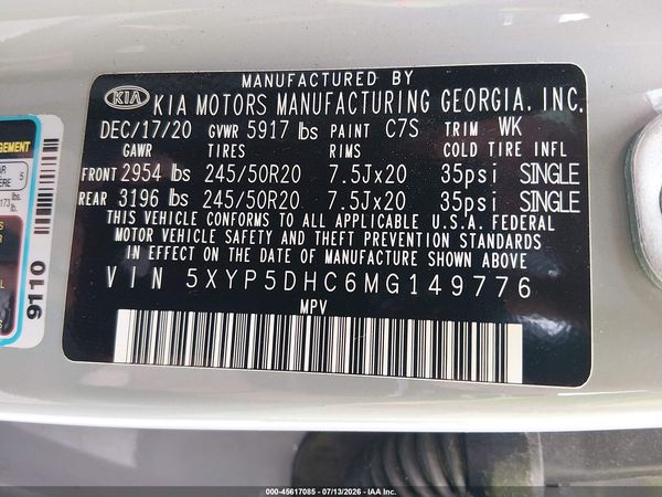 2021 KIA TELLURIDE SX