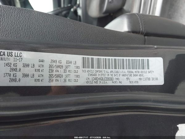 2018 DODGE DURANGO SXT RWD