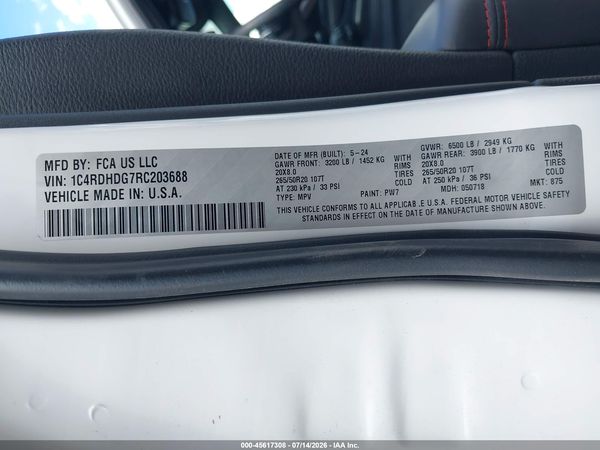 2024 DODGE DURANGO GT PLUS RWD