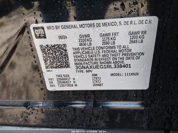 2024 CHEVROLET EQUINOX AWD LT — I9