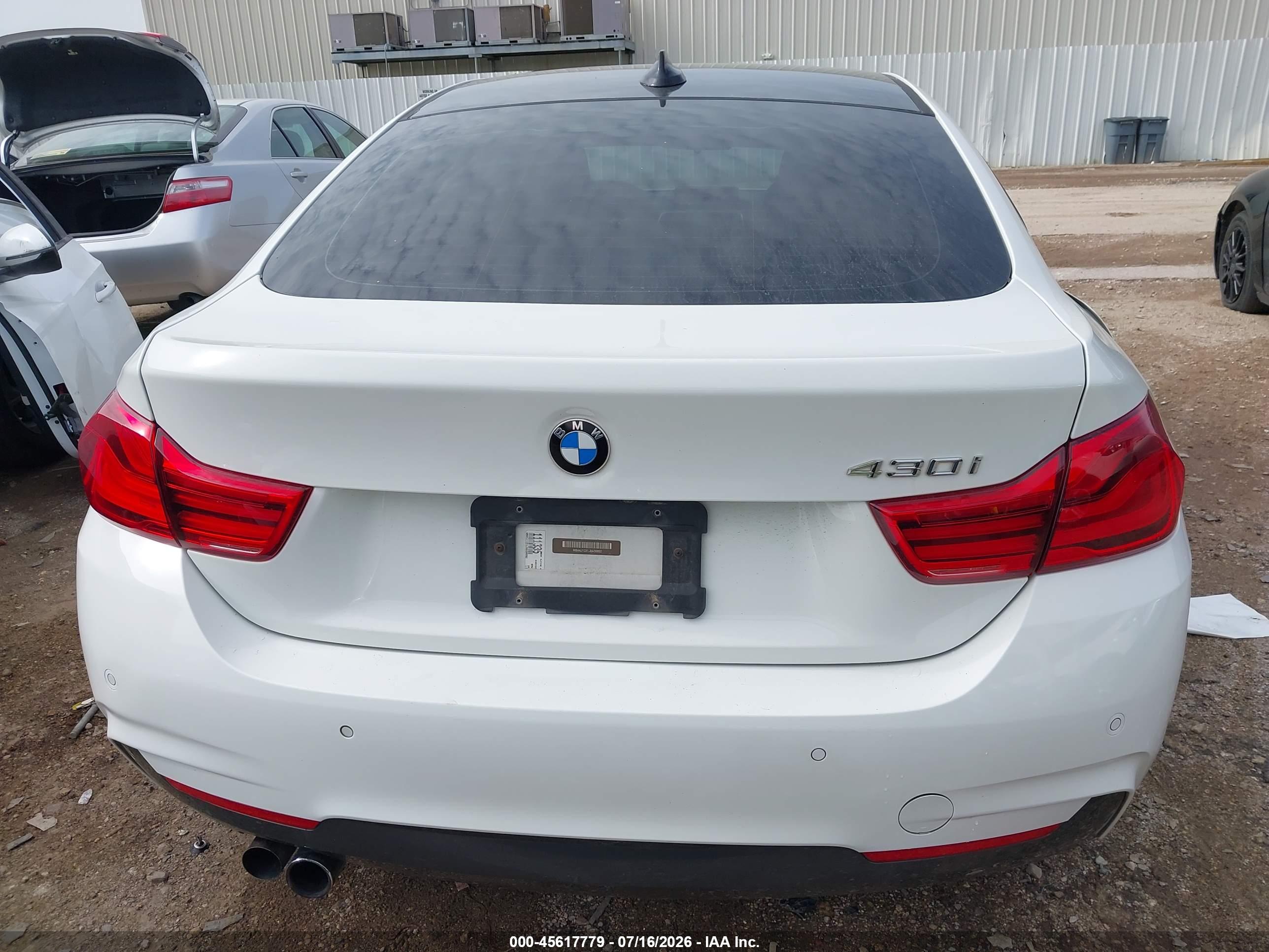 2018 BMW 430I GRAN COUPE