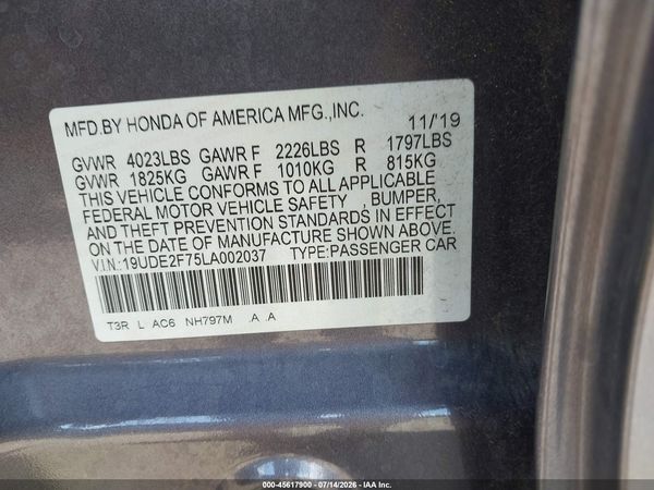 2020 ACURA ILX