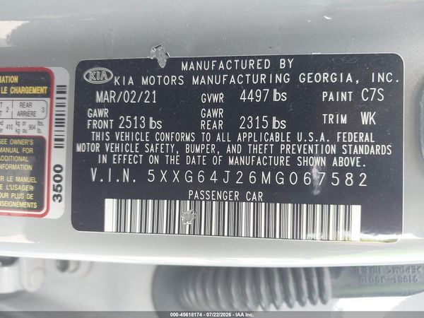 2021 KIA K5 GT-LINE