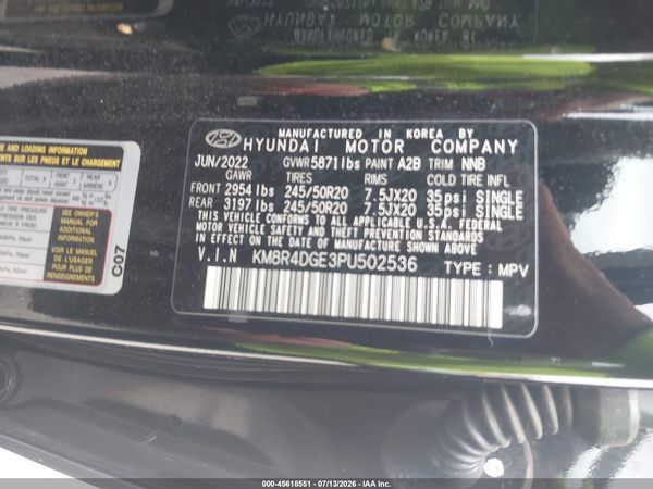 2023 HYUNDAI PALISADE SEL