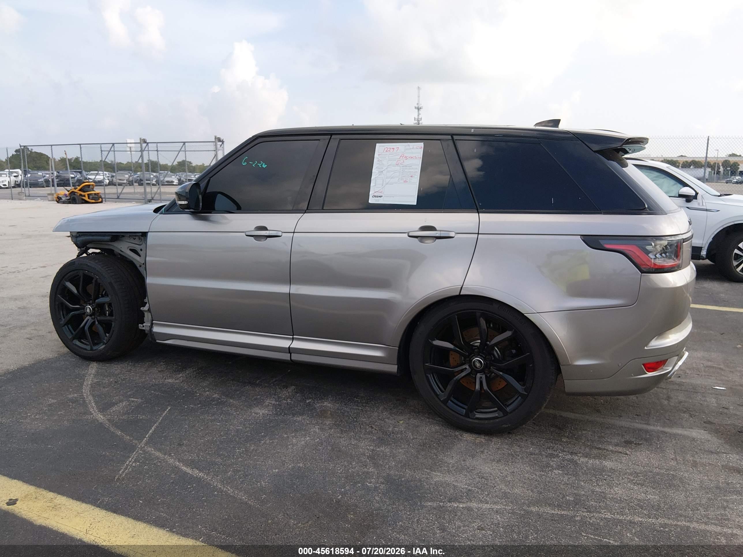 2019 LAND ROVER RANGE ROVER SPORT SVR