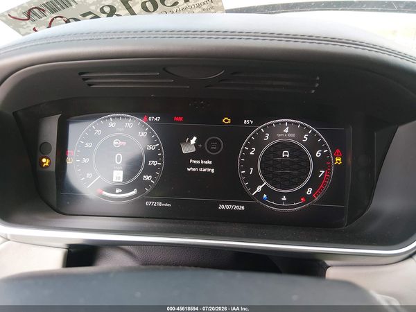 2019 LAND ROVER RANGE ROVER SPORT SVR