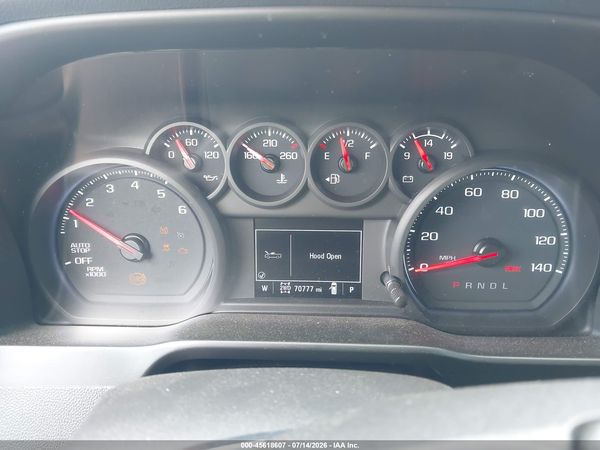2021 CHEVROLET SILVERADO 1500 4WD  SHORT BED CUSTOM — I7