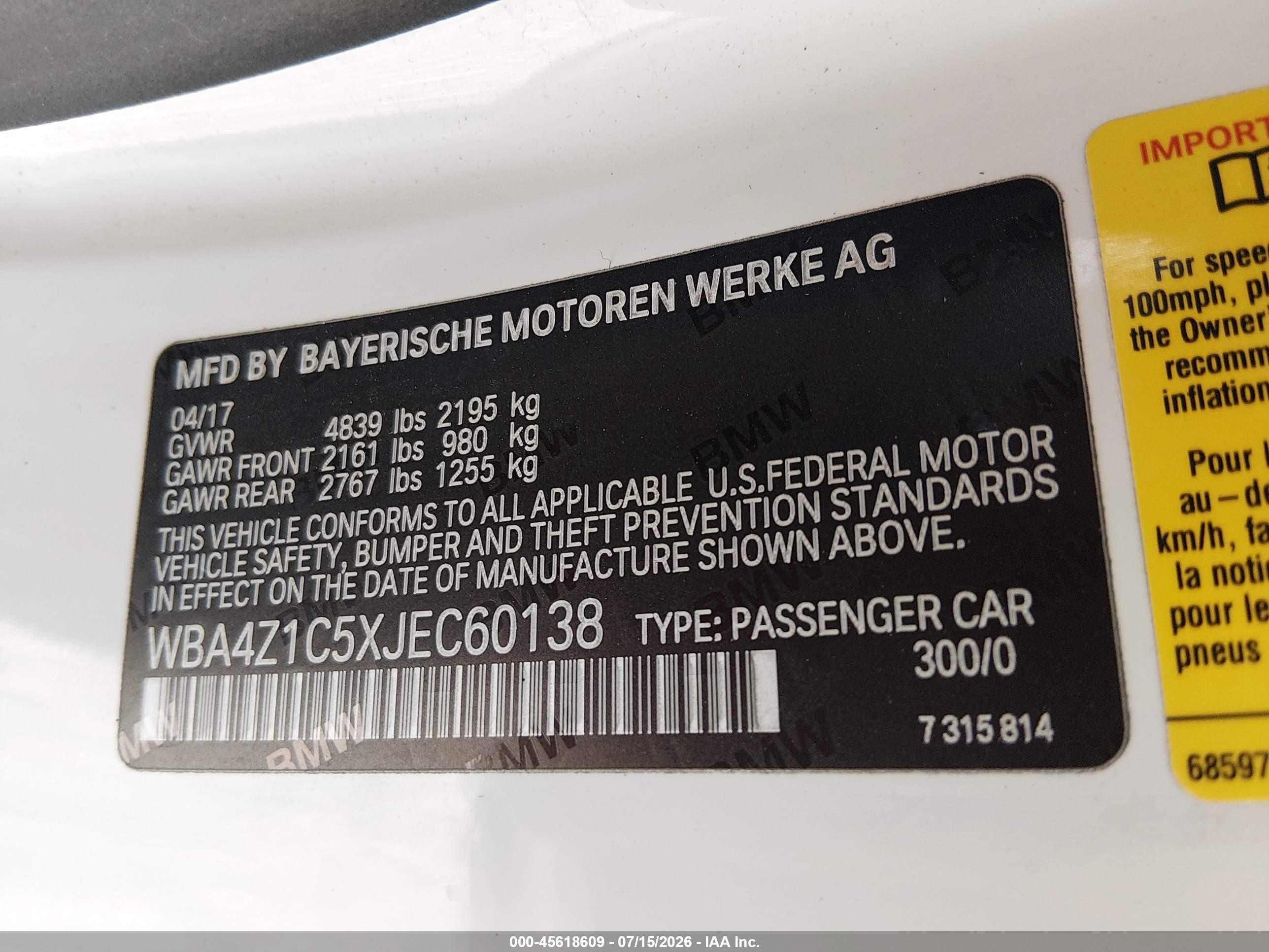 2018 BMW 430I