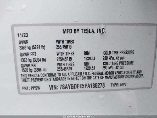 2023 TESLA MODEL Y