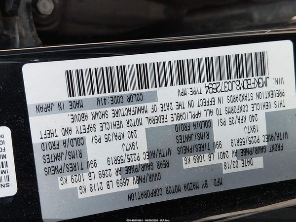 2018 MAZDA CX-5 GRAND TOURING