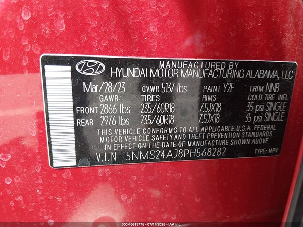 2023 HYUNDAI SANTA FE SEL