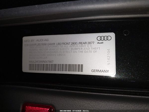 2021 AUDI A6