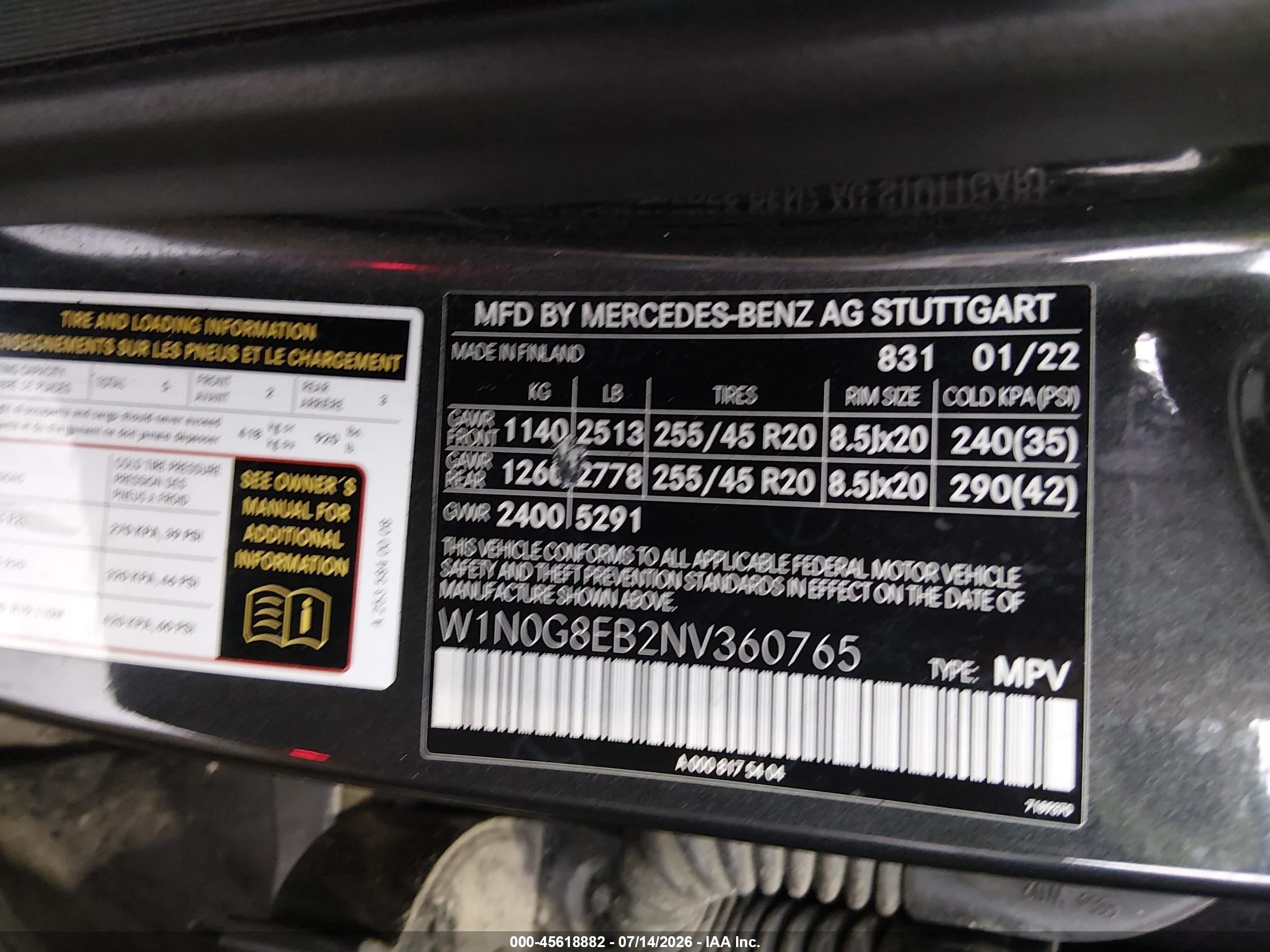 2022 MERCEDES-BENZ GLC 300 4MATIC SUV