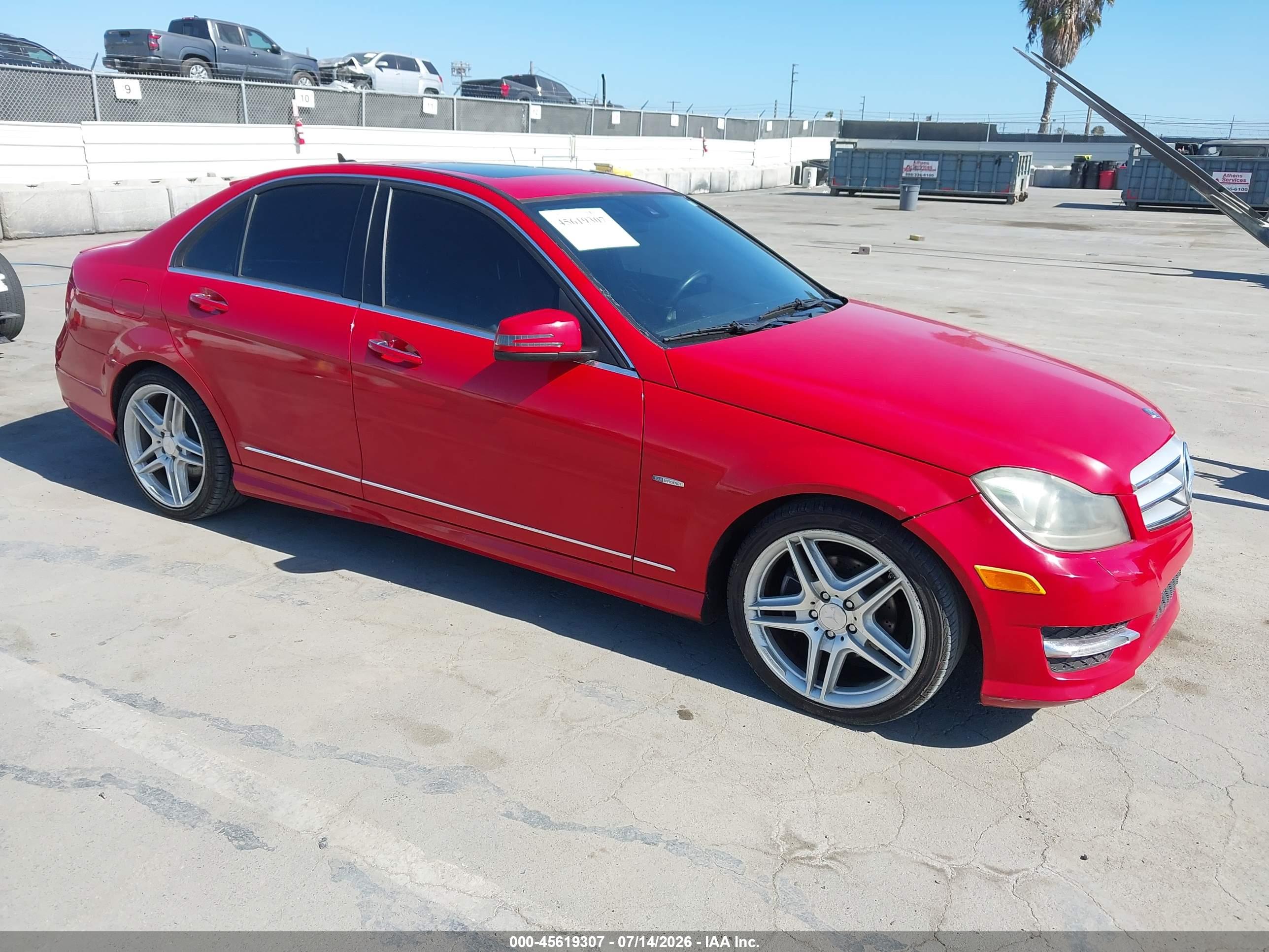 2012 MERCEDES-BENZ C 250 C250