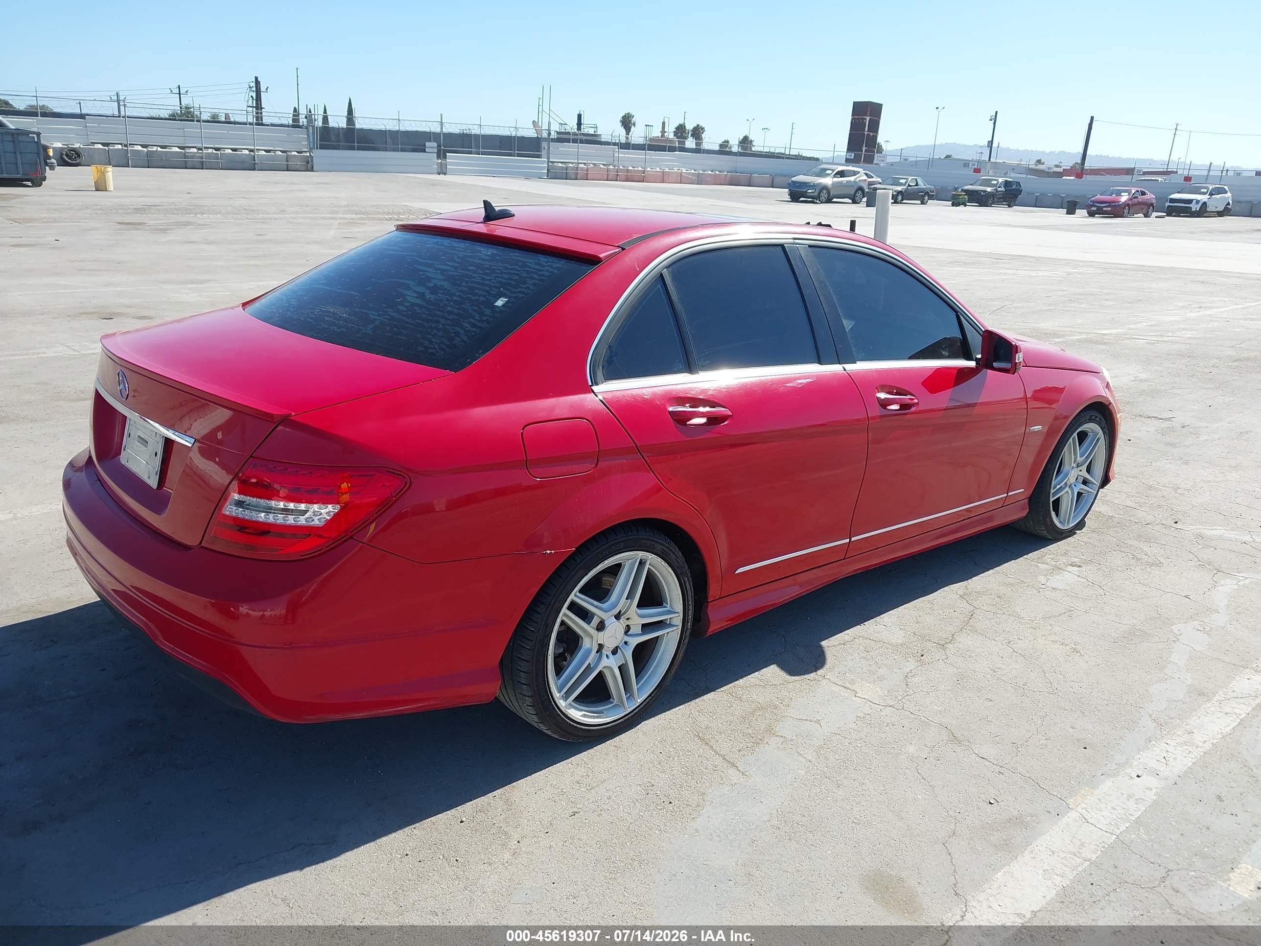 2012 MERCEDES-BENZ C 250 C250