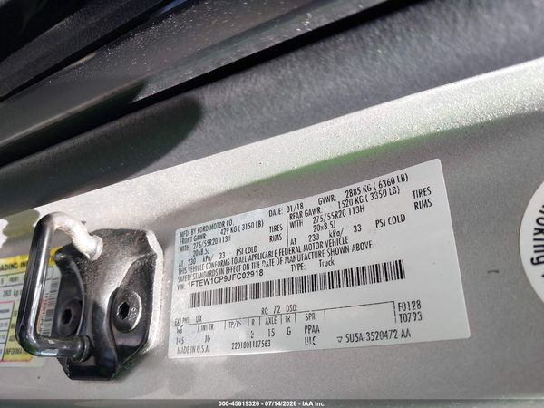 2018 FORD F-150 XL
