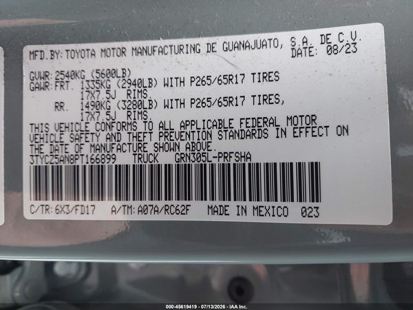 2023 TOYOTA TACOMA SR5 V6