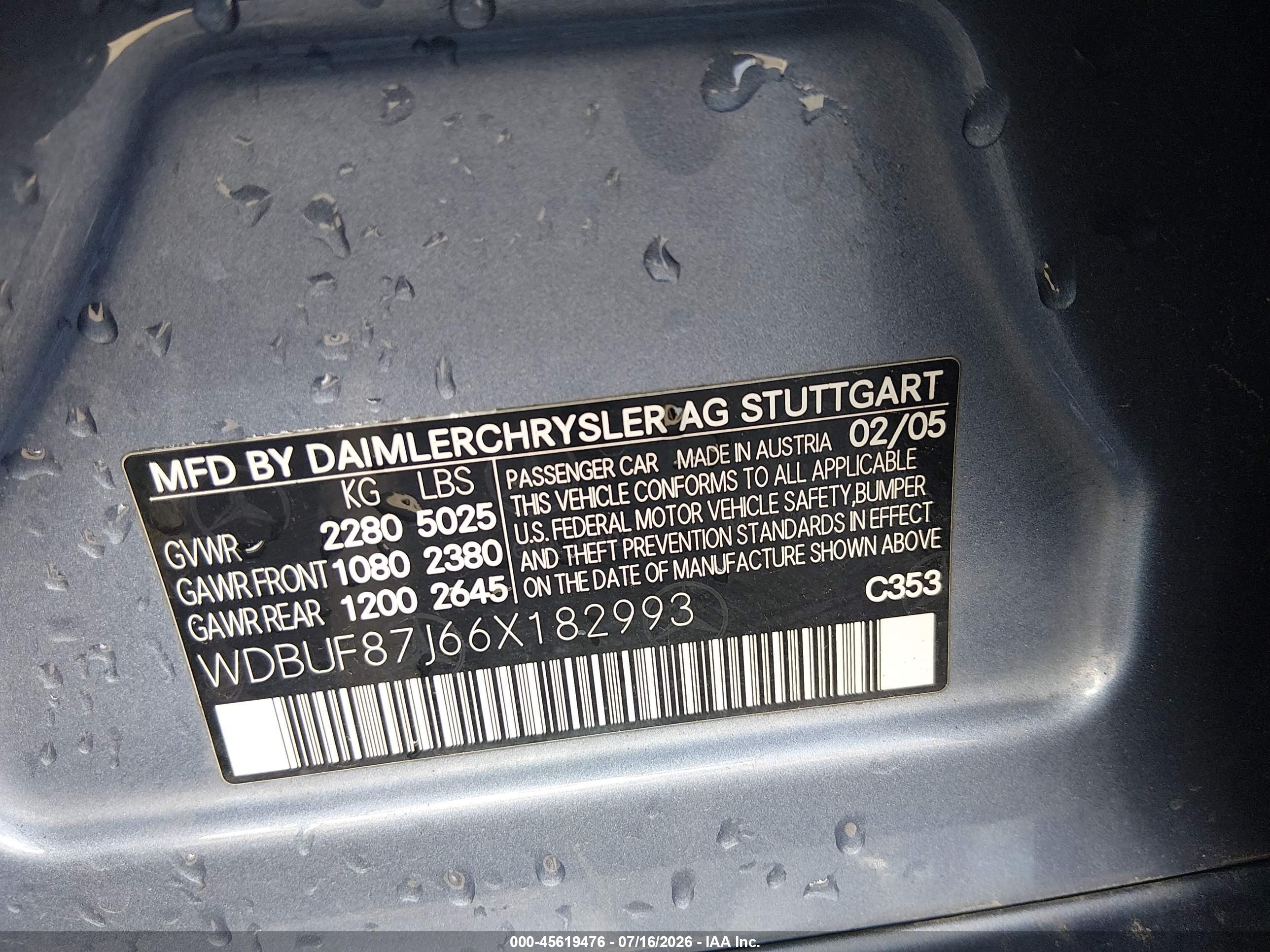 2006 MERCEDES-BENZ E 350 E350 4 MATIC